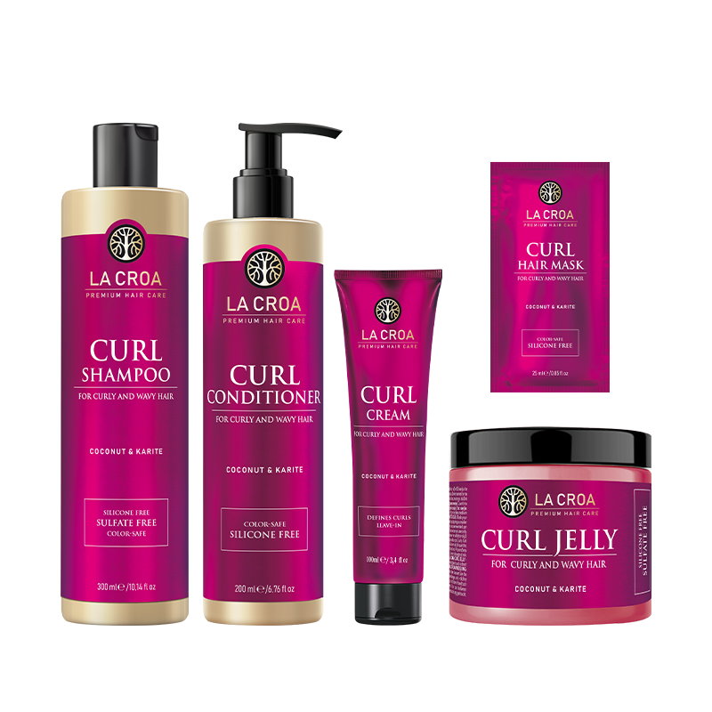 Set Curl šampon + regenerator + mala maska + krema + jelly